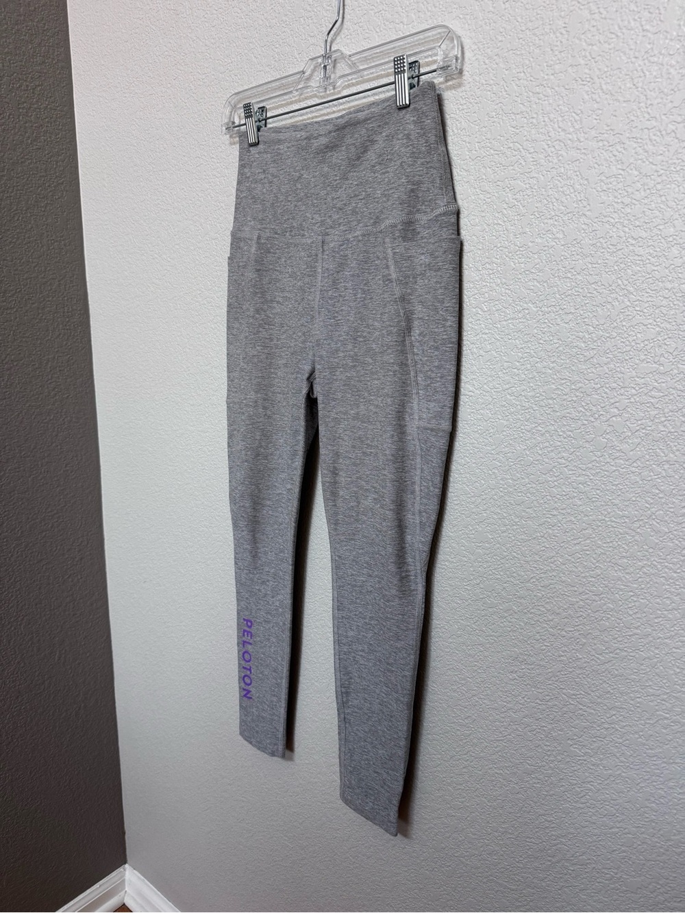 Beyond Yoga x Peloton Spacedye High Waist Legging Grey Women’s M Side Pockets